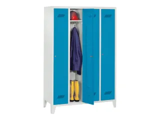 locker,HxBxD 1850x1200x500mm,4vak,vak B 300mm,RAL7035,front RAL5012 - 2