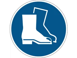 Vloermarkeringssticker Blauw Gebruik Veiligheidsschoenen 430mm