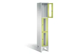 lockerkast,HxBxD 1850x320x500mm,1x3vakken,vak B 300mm,cil.-slot,voeten