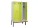 locker met bank,voor scheiding van kleding,HxBxD 2120x1200x815mm,4vak
