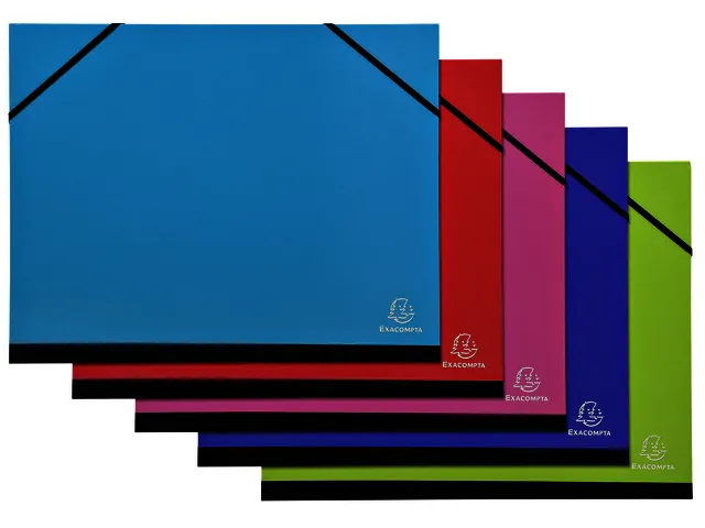 Tekenmap Exacompta Iderama 28x38cm met elastieke sluiting assorti
