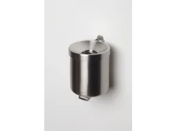 Wandasbak 0.6 liter HxØ 100x90mm Rvs