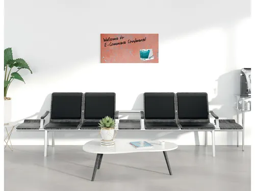 Glas Magneetbord Sigel Artverum Red Wall mat. 91x46cm
