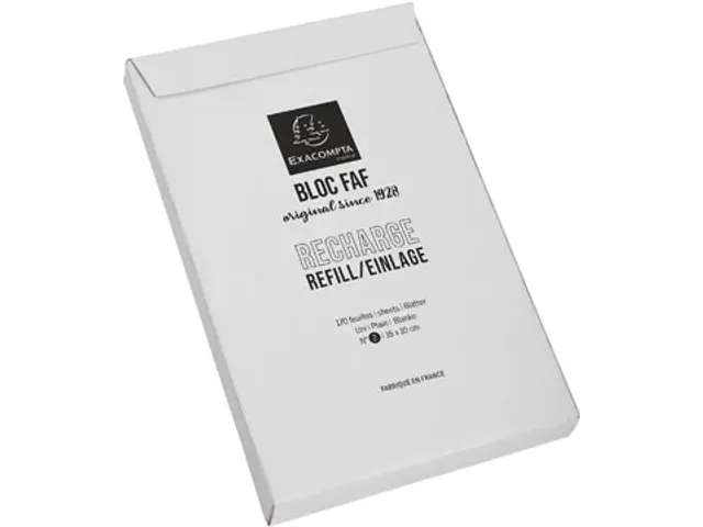 navulling voor schrijfblok FAF N°2 blanco 16x10cm