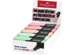 Markeerstift Faber-Castell TXTLNR mini 10st. assorti pastel karton dis