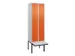 locker voor scheiding van kleding,HxBxD 2120x600x815mm,2vak