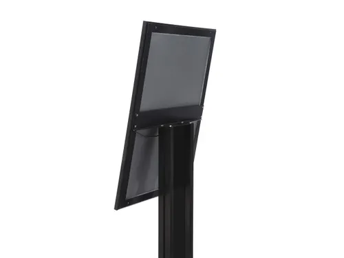 Menustandaard LED Verlicht Zwart 4xA4