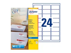 Etiket Avery J8159-40 63.5x33.9mm Inkjet Wit 960 stuks