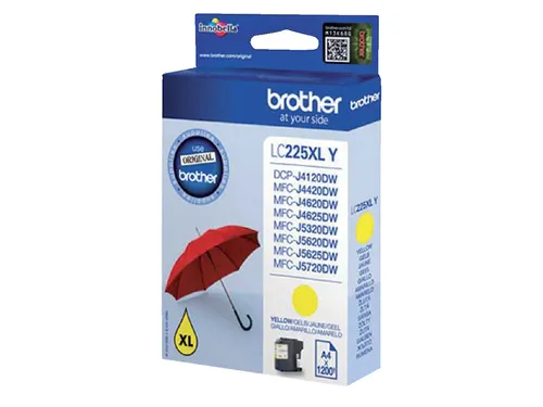 Inktcartridge Brother LC-225XLY geel HC