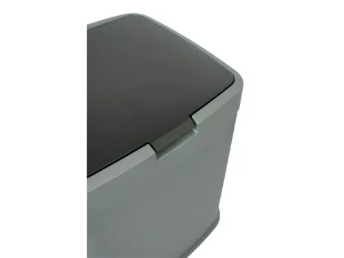 Afvalbak Kunststof 70L 39x34x57 cm Grijs Zwart