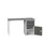 werkbank,HxBxD 930x1500x600mm,linoleumblad,2voeten/1container
