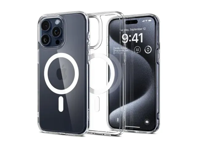 Spigen Ultra Hybrid MagSafe Apple iPhone 15 Pro Hoesje Wit