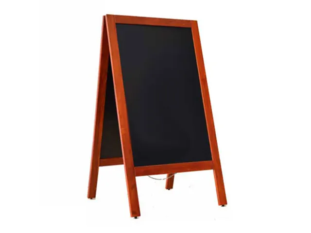 Krijtstoepbord Mahonie 75x135cm