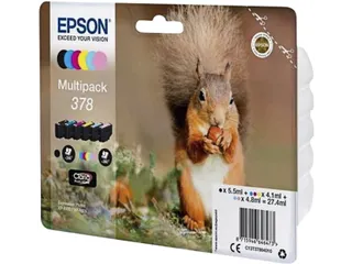 Inktcartridge Epson 378 T3798 6 kleuren C13T37884010 - 1