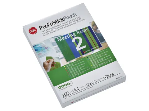 Pochette de plastification GBC A4 autocollant 125 microns brillant 100