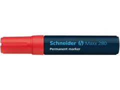 Marker Schneider Maxx 280 permanent beitelpunt rood