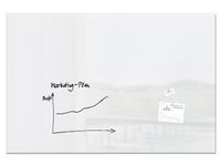Glas/magneetbord Xl Sigel 180x120cm Wit