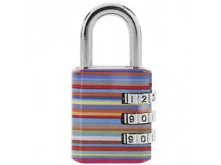 Hangslot Masterlock 3-cijfer combinatie 30mm 4 patronen Assorti - 2