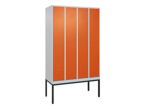 locker voor scheiding van kleding,HxBxD 2120x1200x500mm,4vak