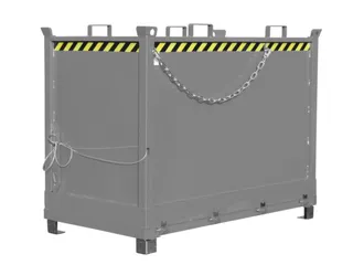 klapbodemcontainer,HxLxB 1445x1040x1845mm,2m³,hijsogen,vorksloffen - 2