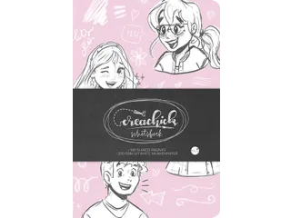 Schetsboek CreaChick Pink 108 pagina's Hardcover - 4