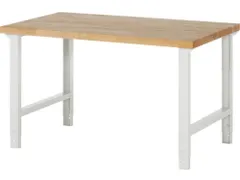 établi HxlxP 790-1140x2000x900mm hêtrepanneau huilé force 750kg