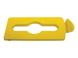 Deksel Rubbermaid Slim Jim Recyclestation inwerpopening voor gemengde