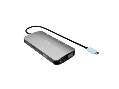USB-C Metal Nano 3x Display (DP, HDMI and VGA) Docking Station + Power
