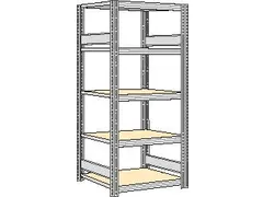magazijnstelling,grondveld,HxBxD 2000x931x626mm,vakl. 250kg