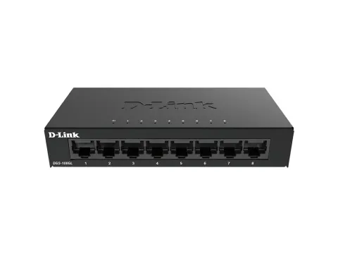 D-Link DGS-108GL/E DGS-108GL/E Netwerk switch 8 poorten 1 GBit/s
