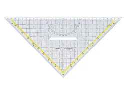 Geodriehoek Aristo 1648/2 325mm met greep transparant