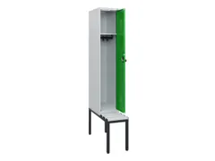 locker met bank,HxBxD 1950x300x815mm,1vak,vak B 300mm,draaigrendel