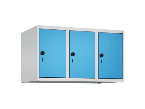 opzetkast,v. locker,3vak.,vak B 300mm,HxBxD 500x900x500mm,vleugeldeur