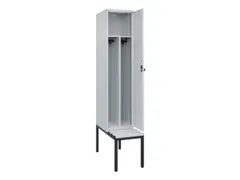 locker met bank,voor scheiding van kleding,HxBxD 2120x400x815mm,1vak