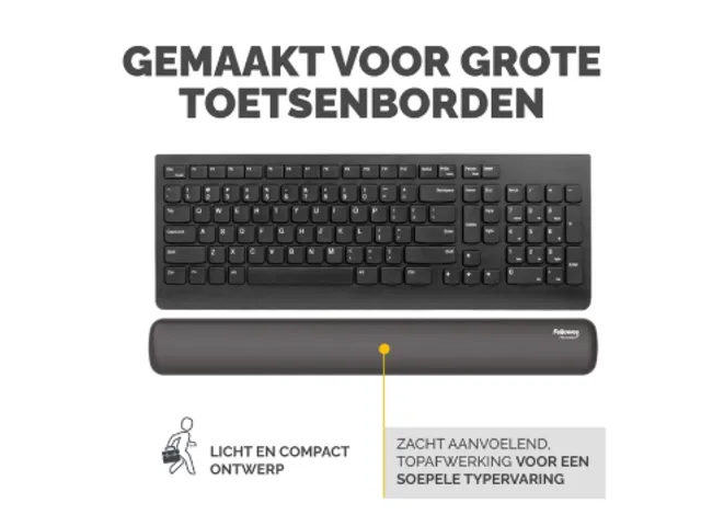 Polssteun Fellowes Breyta zwart