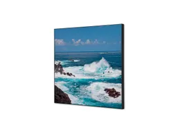 Wanddecoratie Textiel Set 40x40cm Zee Golven