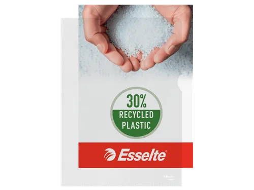 Insteekmap L-model Esselte standaard copy safe PP A4 transparant