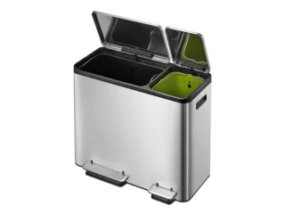 Ecocasa Recycler Pedaalemmer 30+15 Liter mat RVS - 5