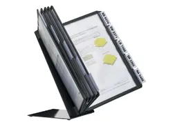 Bureaustandaard Durable Vario met 10 Tassen A4 zwart