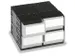 Bloc Tiroirs Modulaire Hxlxp 202X332X345Mm 4/4Structures/tiroirs Gris
