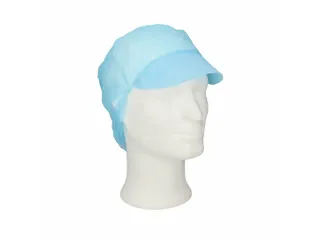 PPnw pet / klep en haaropvang, blauw 'snood cap' 1000 Stuks - 3