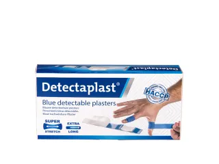 Elastische blauwe textielpleister Detectaplast 180x20mm 100 stuks - 3
