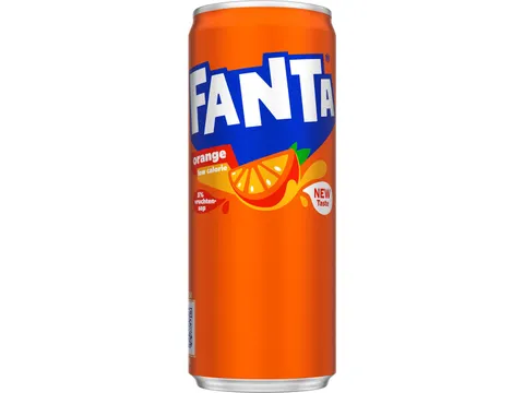 Fanta Orange Frisdrank sleek blik 33cl 24 stuks