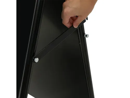 Stoepbord A-Board Elegant Staal Zwart 70x100cm
