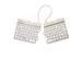 Split Break V2 ergonomisch toetsenbord Azerty FR Wit draadloos