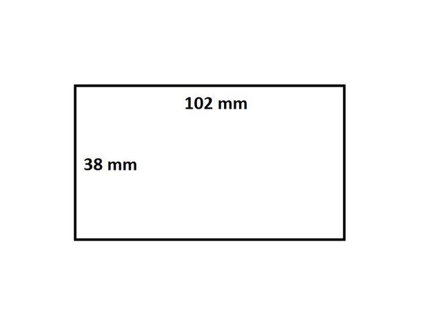 Labeletiket IEZZY Zebra 880191-038D 102x38mm 25mm wit permanent 1790st