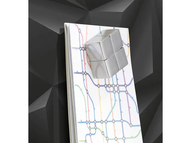 Glas/magneetbord Sigel Artverum 91x46 Zwart Diamond