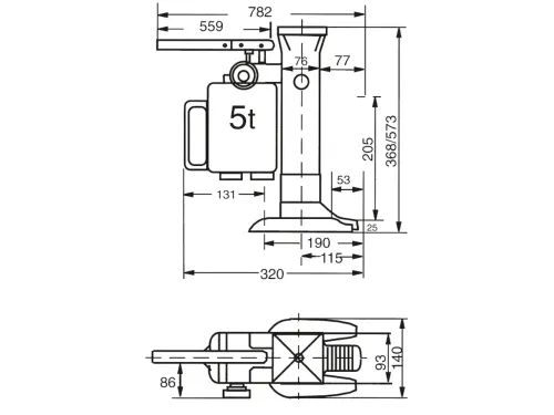 Machineheffers 6931 5000kg
