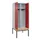 locker met bank,voor scheiding van kleding,HxBxD 2120x800x815mm,2vak