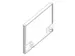 geluidabsorberende tafelscheidingswand,HxB 480x600mm,wand stof,zwart